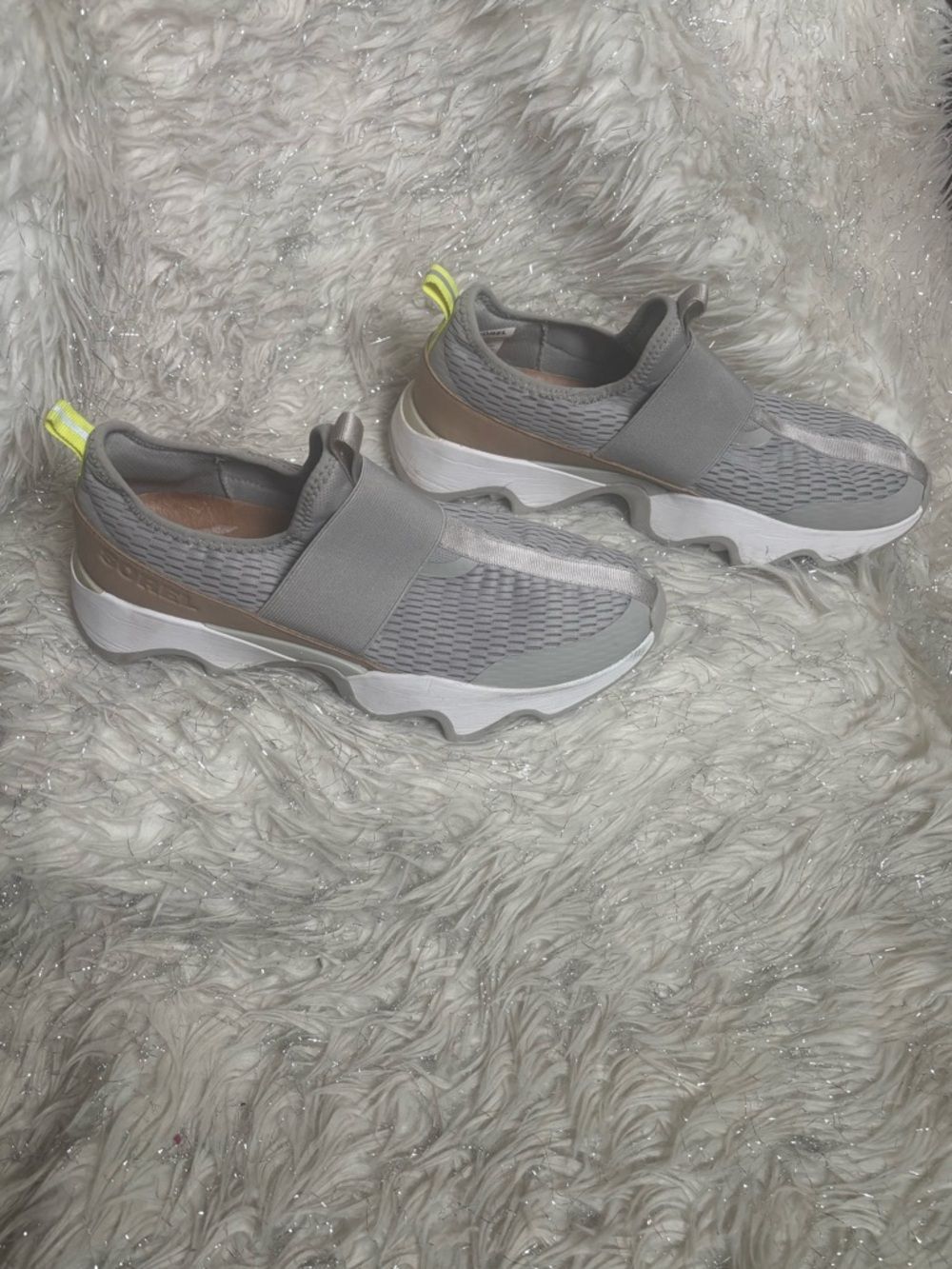 Sorel Gray Impact ll Strap Slip-On Sneakers Size 11 USA‎